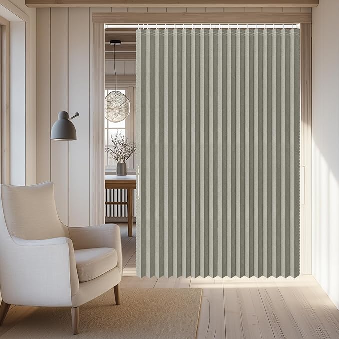 AJAZZ Blackout Accordion Door Curtain