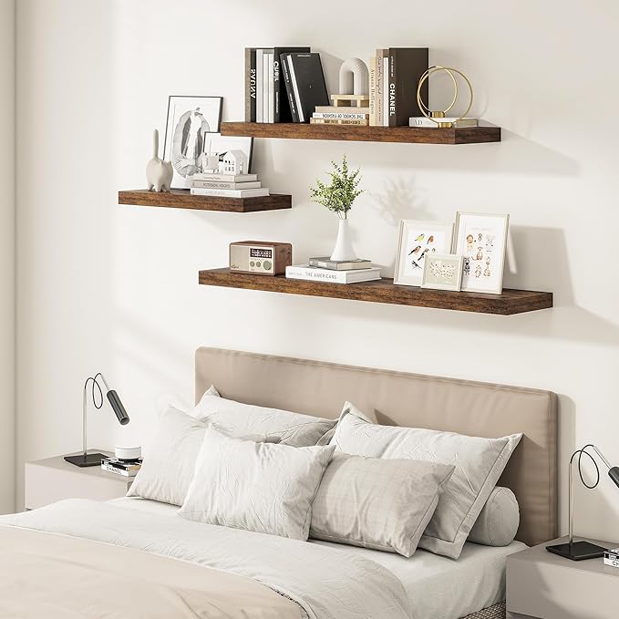 Vivelove 12" Deep Floating Shelves
