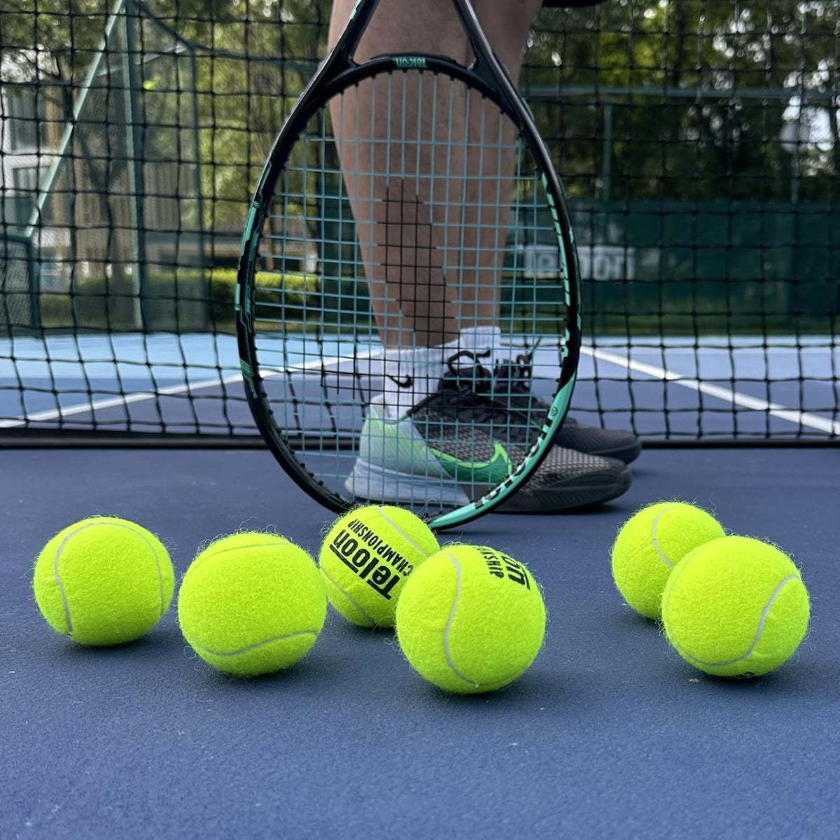 Teloon Championship Tennis Balls - Extra Duty Felt for Enhanced Performance | Pressurized, Regular Size
