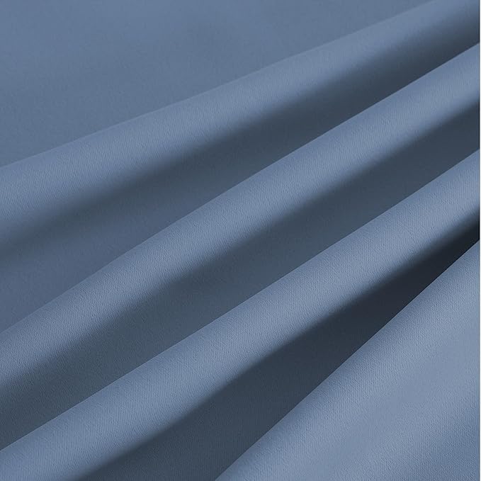 NICETOWN Stone Blue Energy Saving Drapes
