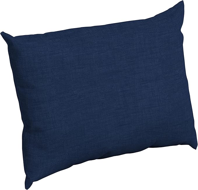 Arden Deep Seat Pillow Back Cushion, 23 x 17, Outdoor/Indoor Replacement Back Cushion, Plush Support, Fade-Resistant, Rain-Proof Patio Furniture Cushion, Sapphire Blue Leala