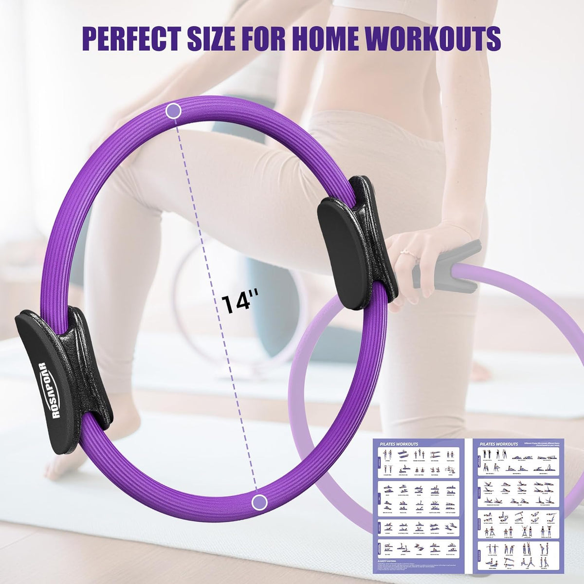Skiennix Resistance Bands - Complete Pilates Essentials Kit for Effective Home Workouts | 5 Pieces