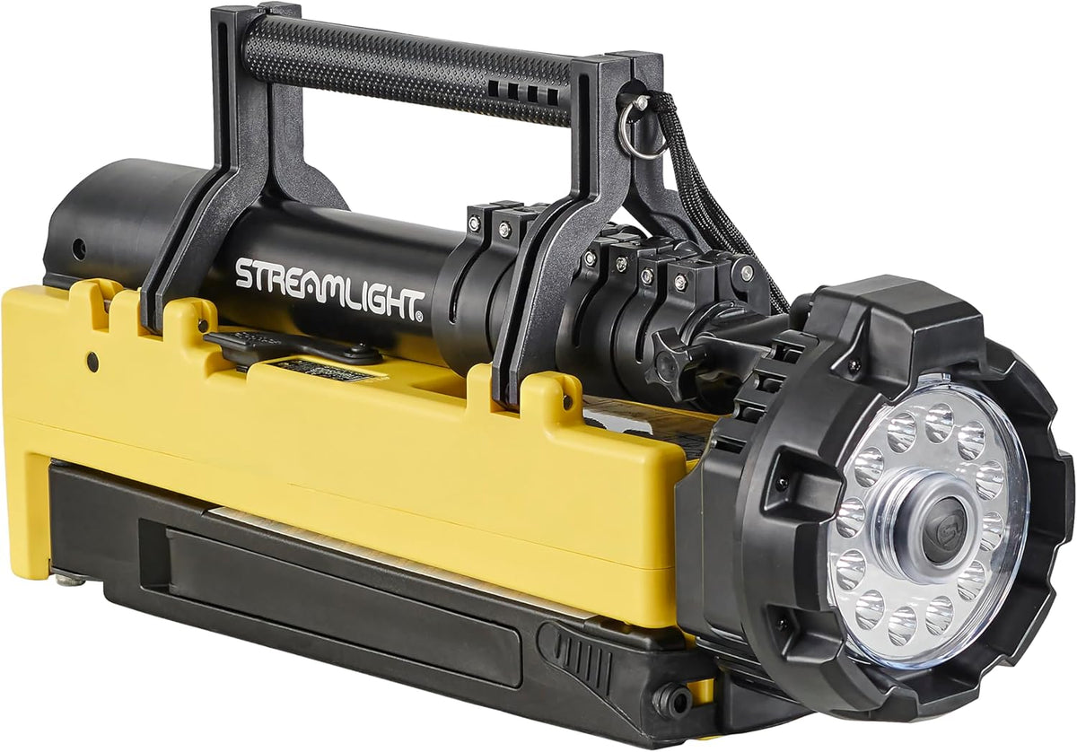 Streamlight 45670 10,000-Lumen Portable Scene Light - Collapsible Flood Light with AC/DC Charger & Extension Pole