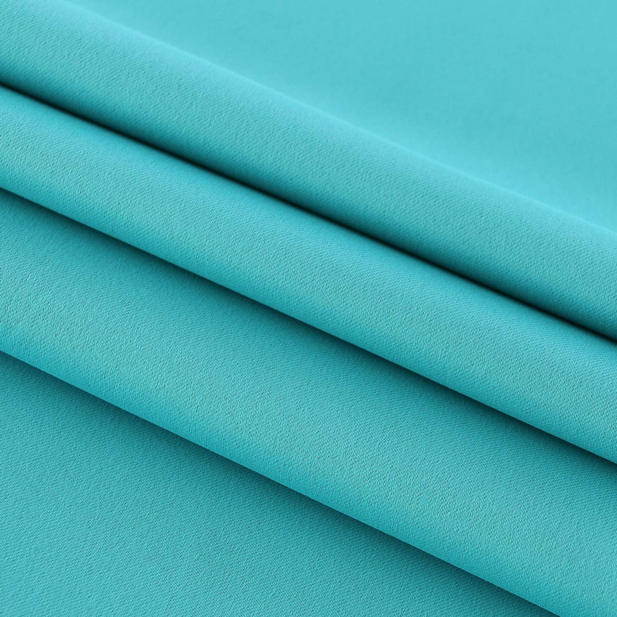 DWCN French Door Curtains – Rod Pocket Thermal Blackout Curtain for Doors with Glass Window, Kitchen and Patio Doors for Privacy, 36 X 72 Inches Long, 1 Curtain Panel with Tieback,Turquoise