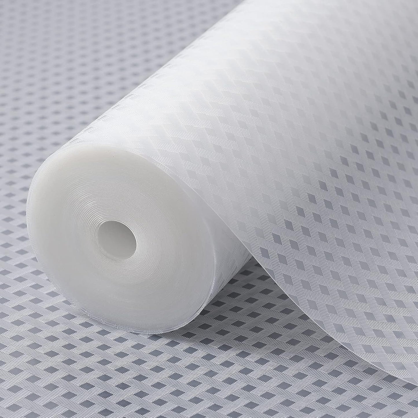 Shelf Liners for Kitchen Cabinets Refrigerator Liners Waterproof Kitchen Cupboard Liner Durable Plastic Drawer Mats EVA Material Non Adhesive Fridge Mats for Shelves - Clear 17.5 x 236.2 Inches