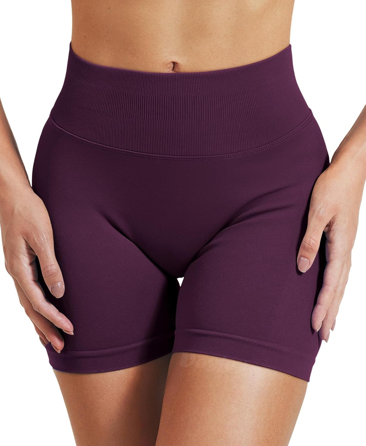 VOYJOY Women's Workout Shorts - Scrunch Butt Lifting Seamless Gym Biker Shorts in Multiple Sizes