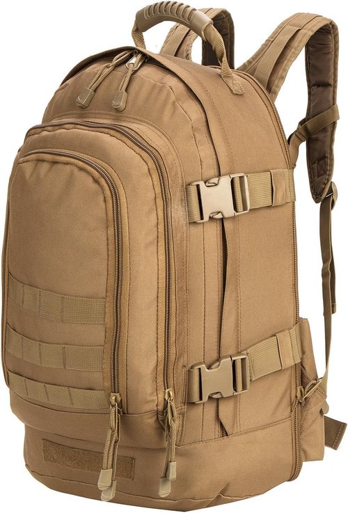 TheKidsRefined Large Tactical Expandable Backpack 39L-64L Military Bug Out Bag With Waist Strap
