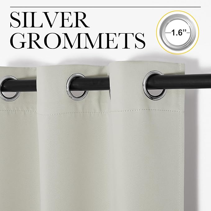 NICETOWN Thermal Insulated Grommet Room Darkening Curtains/Draperies/Panels