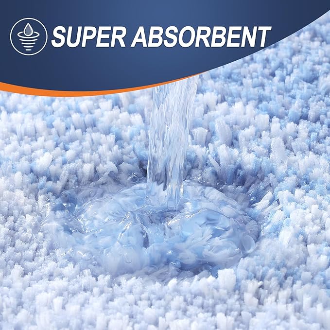 OLANLY Bathroom Rugs Mat 47x20, Extra Soft Absorbent Microfiber Bath Rugs, Rubber Backing, Quick Dry, Machine Washable Bath Mats for Bathroom Floor, Tub and Shower, Home Decor Accessories, Light Blue