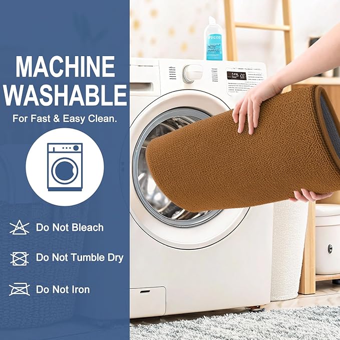 OLANLY Thick Memory Foam Bath Mat Rug 59x20, Extra Soft Absorbent Bathroom Rug, Quick Dry Bath Mats, Non-Slip, Machine Washable Carpet for Bathroom, Tub and Shower, Home Decor Accessories, Ochre
