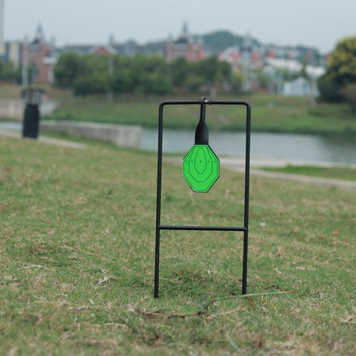 Metal Target, Backyard BB Target, Automatic Reset, Round, Iron, Portable Design, Suitable for Home Garden, Lawn, Farm, Patio, Backyard(Round)