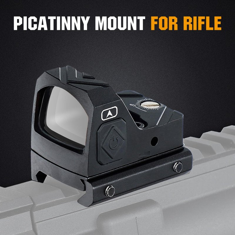 ohhunt 2 MOA Red Dot Sight | Green Dot Sight Micro Reflex Sight Shake Awake Optic Compatible with Picatinny Mount or RMR Footprint (Green Dot 2 MOA)