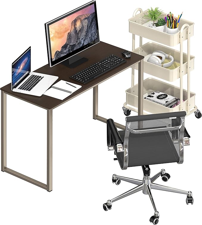 SHW Mission 32-Inch Home Office Computer Desk, Espresso
