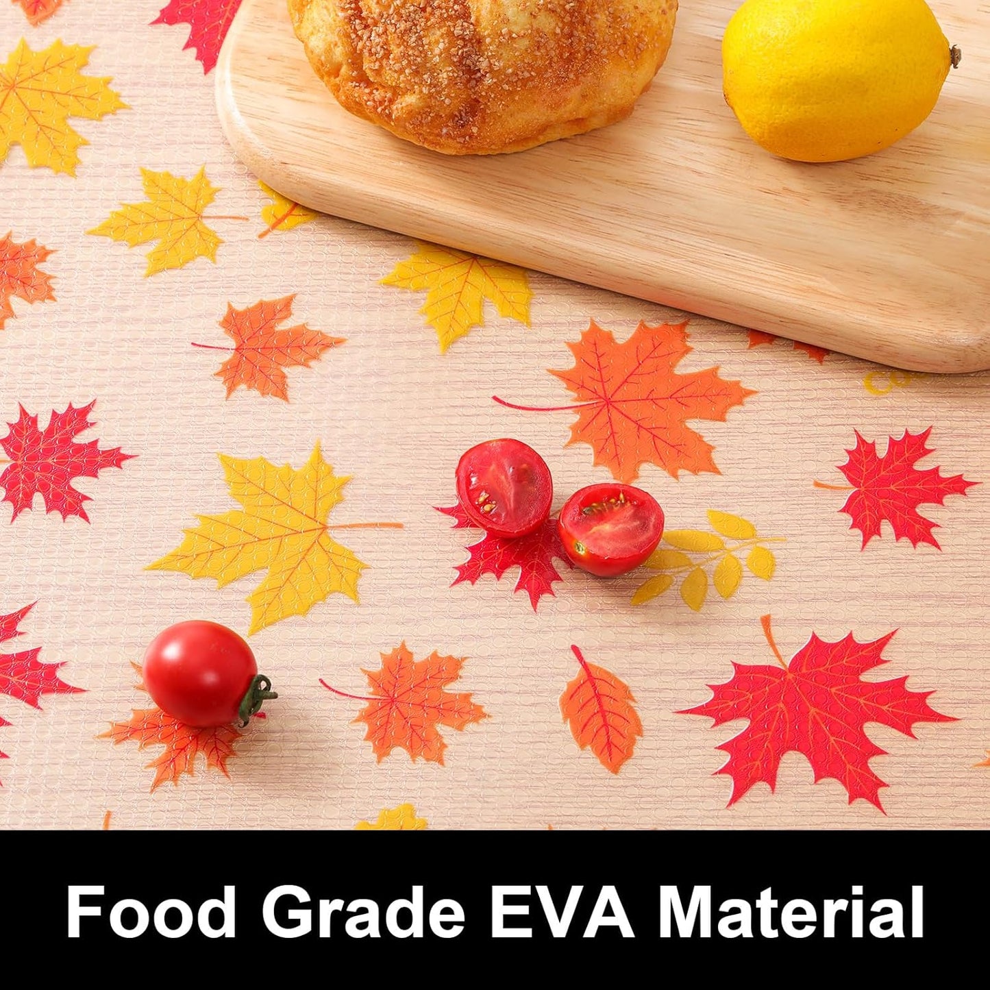 Cooyes Shelf Paper for Kitchen Cabinets Non Adhesive, Waterproof & Oil-Proof Kitchen Drawer Liner for Refrigerator Drawer Fridge Cupboard (11.8 Inch W x 236 Inch L, Pumpkin Orange)