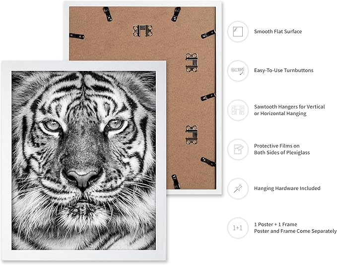 Poster Master Vintage Tiger Face Print