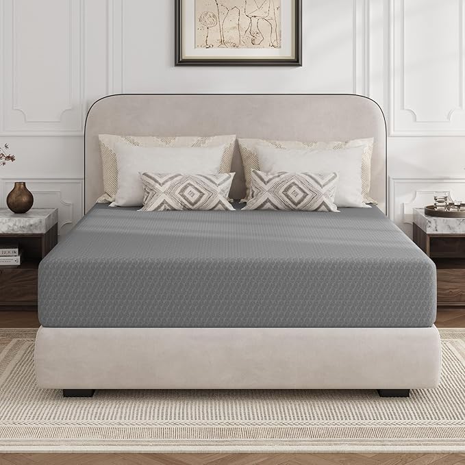 Novilla Queen Mattress 12 Inch, Queen Memory Foam Mattress for Cool Night Sleep & Pressure Relief, Thermally Balanced Foam Mattresses for Heat Dissipation, CertiPUR-US Certified Mattresses in a Box