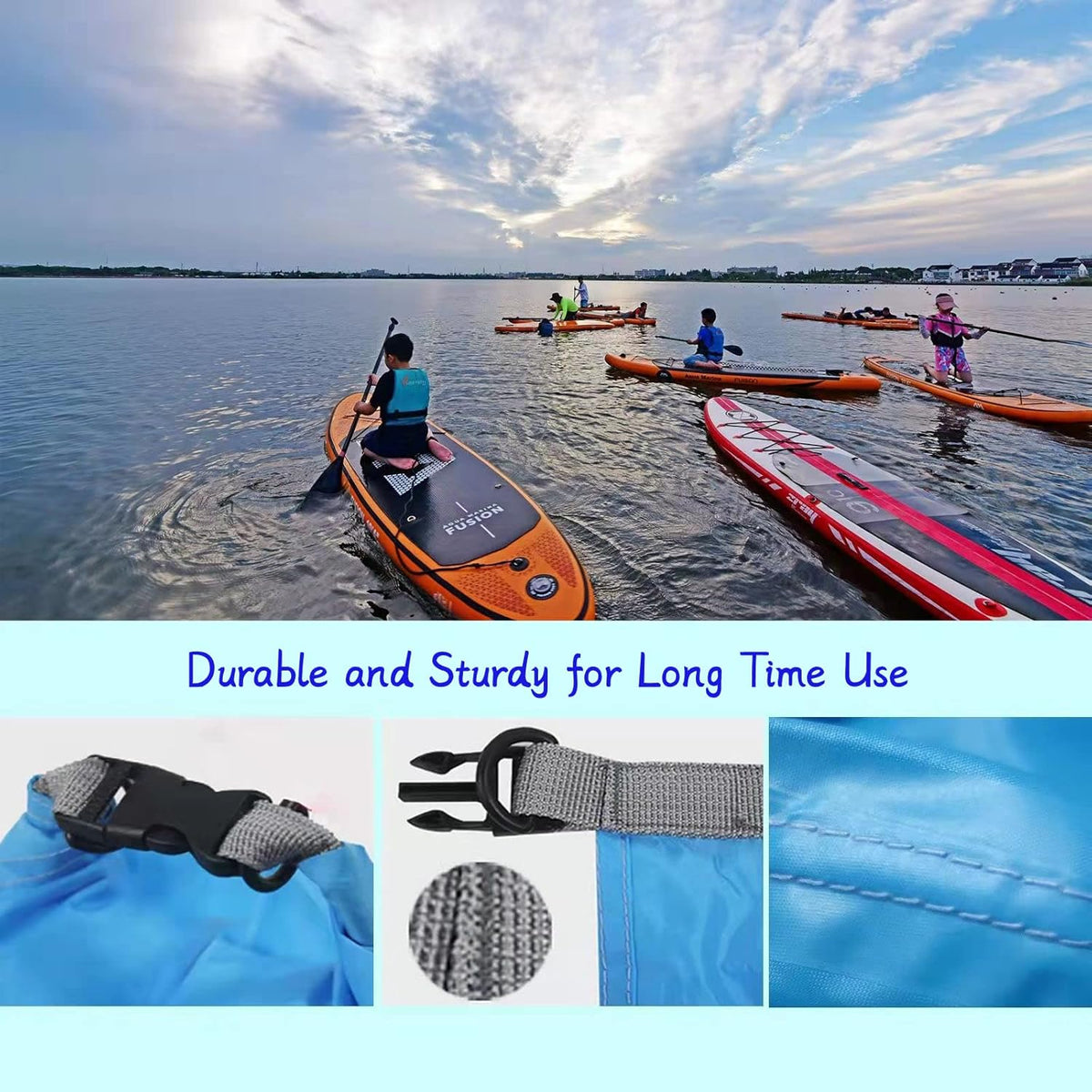 CMCOOPLX Waterproof Dry Bags - Lightweight Canoe Storage for Kayaking, Rafting & Camping | 10L/20L/40L/70L