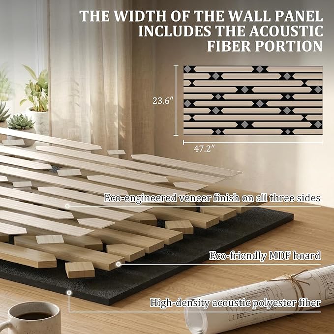 PVC Acoustic Wall Panels, Geometric Sound-Reducing Panels