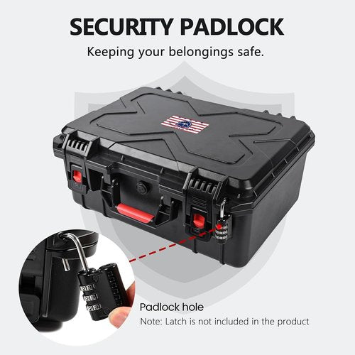 Kinghardcase Gun Cases - Shockproof & Waterproof Handgun Case for 5 Pistols | TSA Approved Travel Case