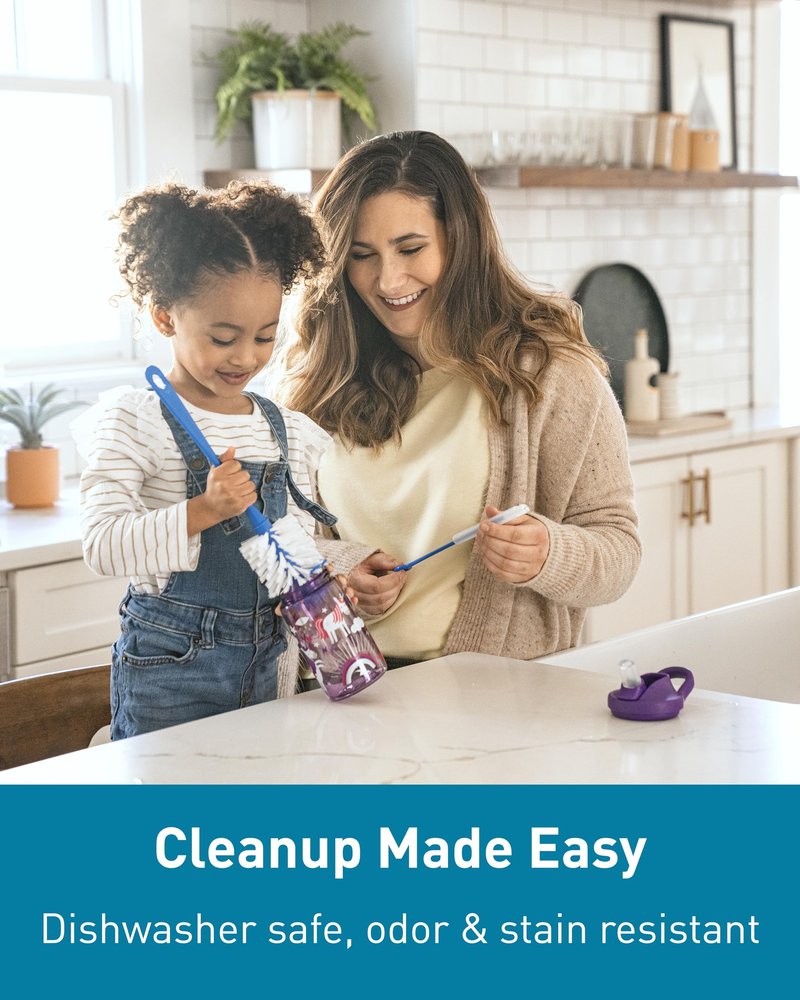 CamelBak Eddy+ Kids Water Bottle with Bite Valve Straw, Leak‑Resistant Easy‑Sip Design for Everyday Hydration, 14oz, Iguanas