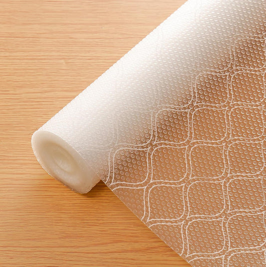 Cooyes Shelf and Drawer Liner for Kitchen Cabinets Non-Adhesive, Waterproof Non-Slip Cabinet Liners for Desk, Refrigerator, Shelves, Bathroom Drawers, Cabinet Protection