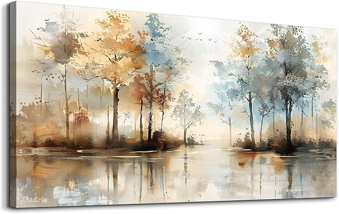 Lapremoly Large Wall Decor For Living Room Framed Wall Art for Bedroom Abstract