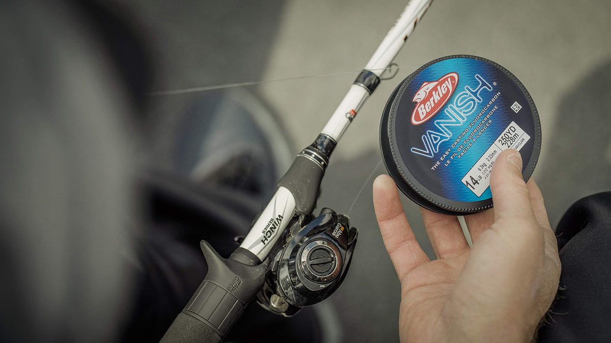 Berkley Vanish®, Clear, 20lb | 9kg, 2000yd | 1828m Fluorocarbon Fishing Line, Suitable for Saltwater and Freshwater Environments