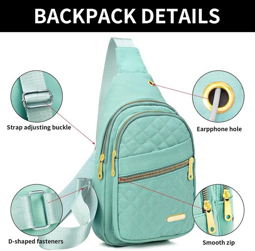 Aisijimo Small Sling Bag - Casual Crossbody Backpack for Men & Women | Compact & Stylish Design