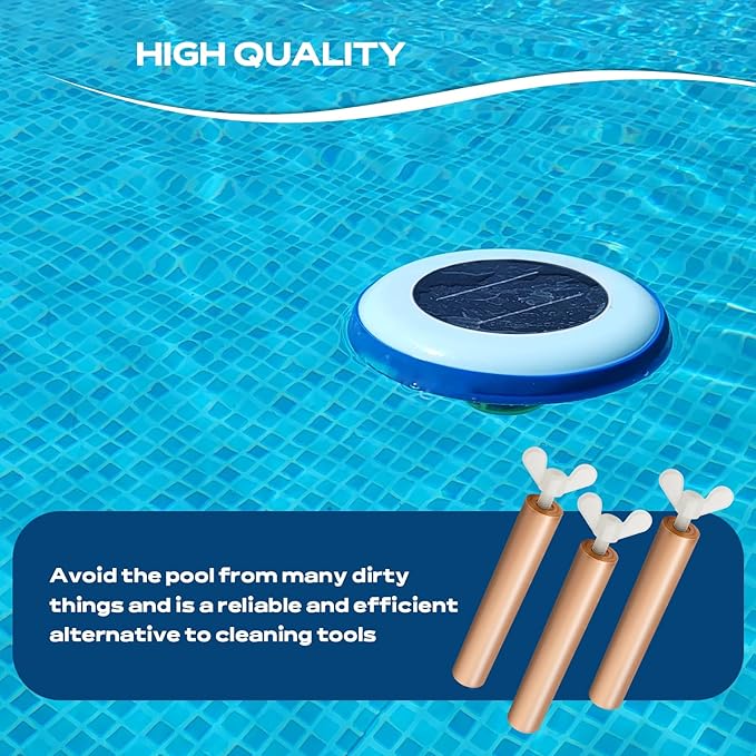 Copper Anode Replacement Compatible with Most Brands 4.13 x 0.71 Inch Threaded M6 with Wing Screws for Pool Cleaning, Copper Tube for Pool