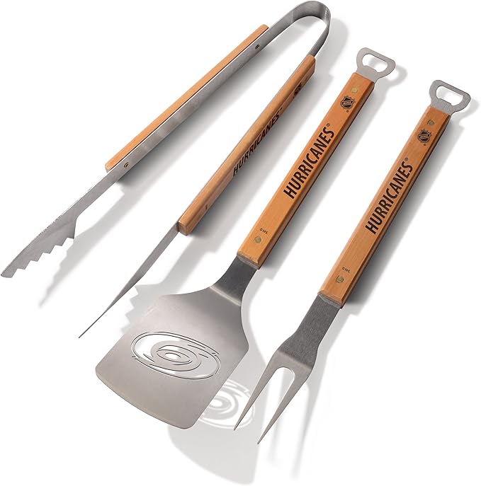 YouTheFan NHL Carolina Hurricanes Classic Series 3-Piece BBQ Set