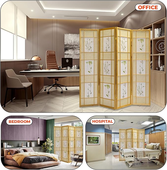 Legacy Decor 4 Panels Room Divider