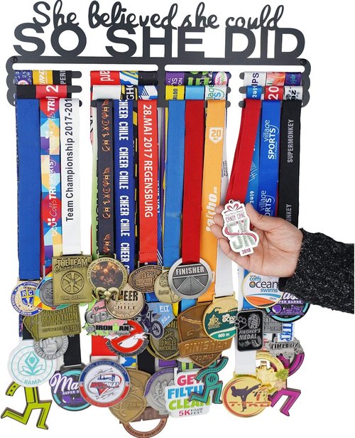 Medal Hanger | Easy-to-Install Wall-Mounted Medal Holder for Runners - Perfect for Displaying Awards