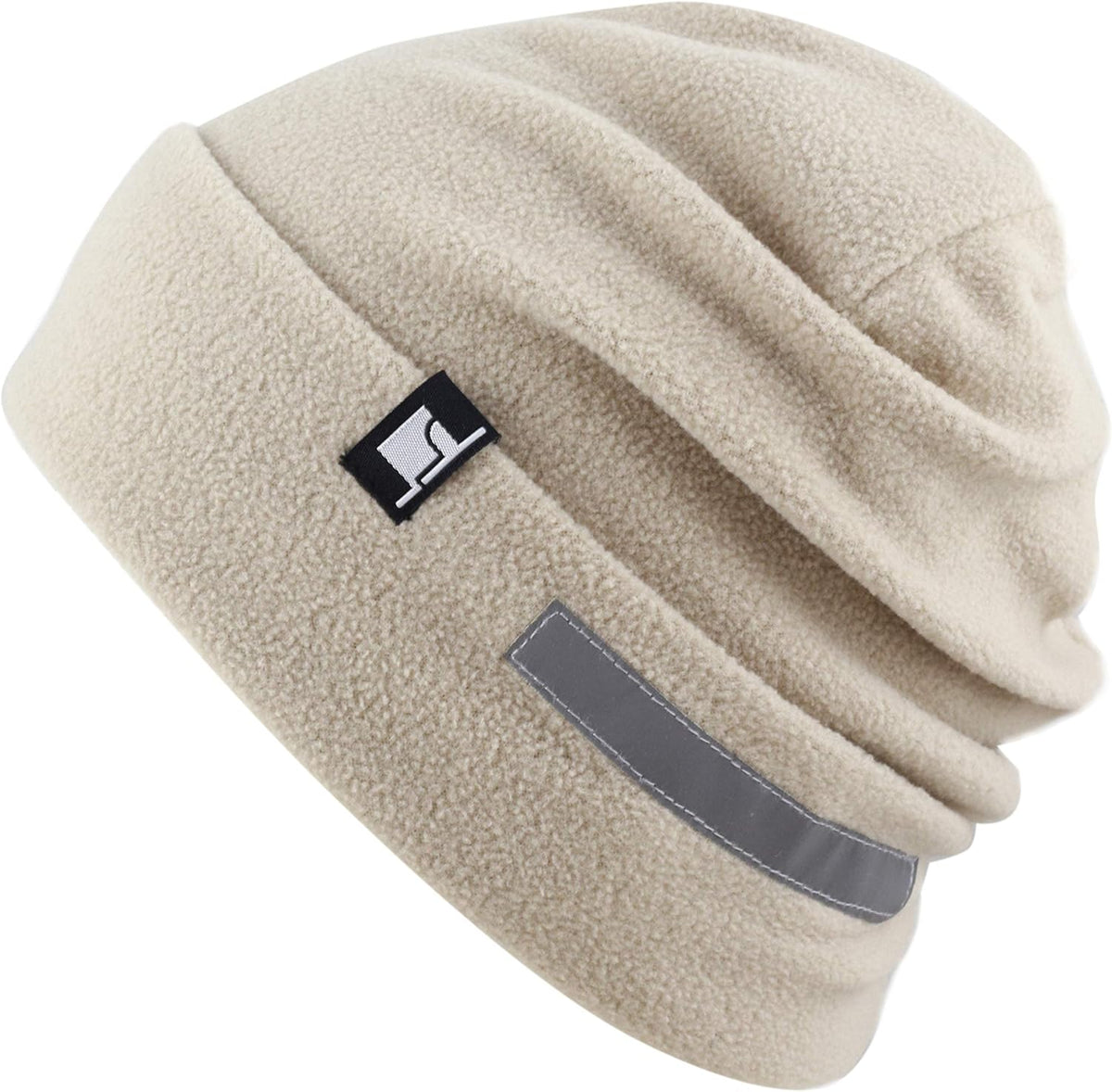 The Hat Depot Fleece Winter Functional Beanie Hat Cold Weather-Reflective Safety for Everyone Performance Stretch