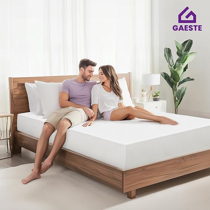 Gaeste 12 Inch Cal King Cooling Gel Memory Foam Mattress Medium Firm for Cool Sleep Pressure Relieving CertiPUR-US Certified Foam, Convenient Mattress in a Box Fiberglass Free (California King, 12 in)