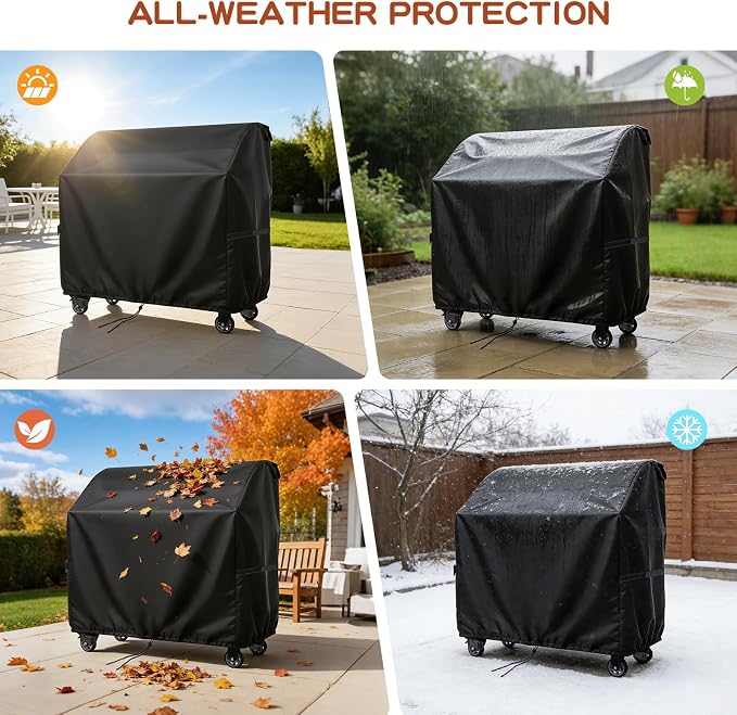 Grill Cover for Recteq SmokeStone 600 Griddle Grill, Heavy Duty Waterproof All-Weather Protection, Outdoor Fade Resistant BBQ Grill Cover (33" W x 41" D x 30" H)