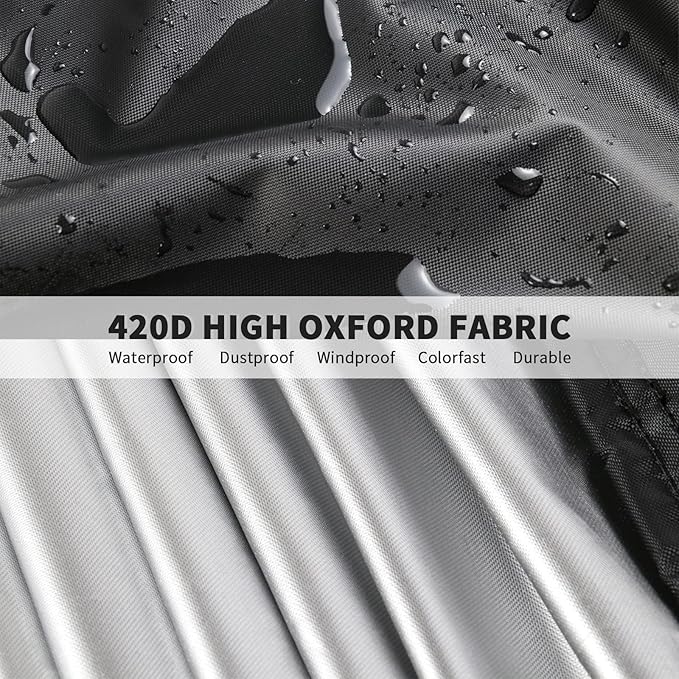 Outdoor Prep Table Cover 72 Inch, Waterproof Fadeproof UV Resistant Patio Stainless Steel Metal BBQ Table Cover All Season Protection for Outdoor Table - 72 x 30 x 34 Inch
