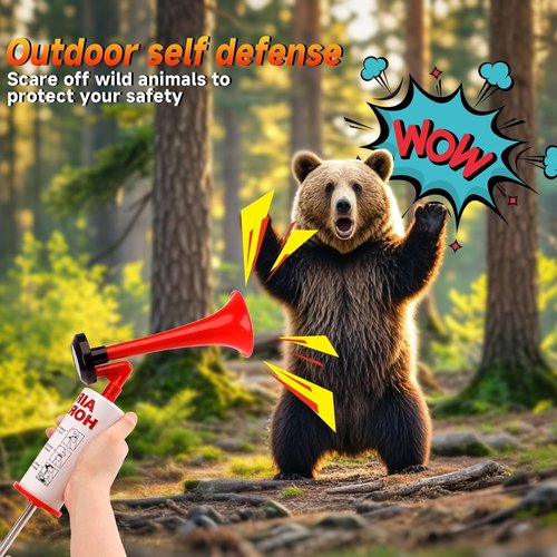 BANHAO Super Loud Handheld Air Horn - Reusable Noise Maker for Boats, Events & Camping