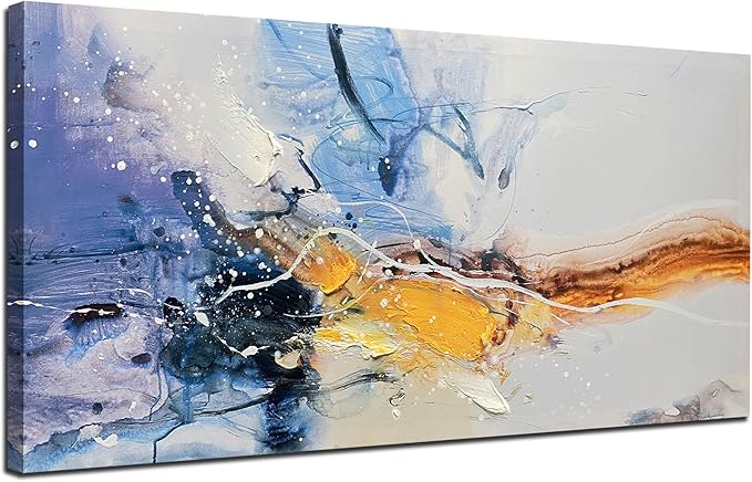 Ardemy Abstract Wall Art Modern Canvas Painting Living Room, Textured Bedroom