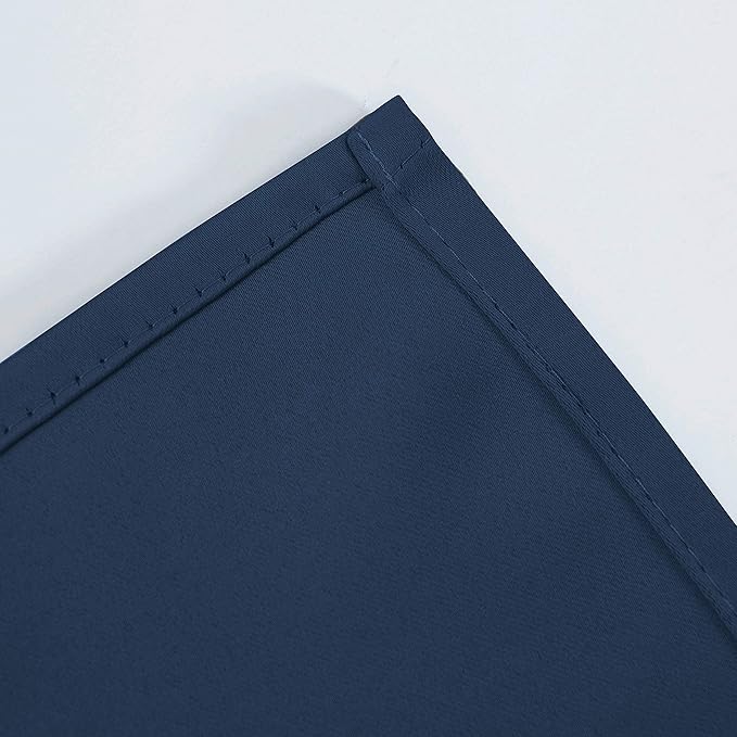 LEMOMO Navy Blue Thermal Blackout Curtains/52 x 54 Inch/Set of 2 Panels Room