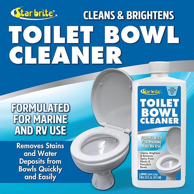 STAR BRITE Toilet Bowl Cleaner - For Boat, RV, Portable Toilets, Removes Stains, Fresh Scent, 16oz (086416)