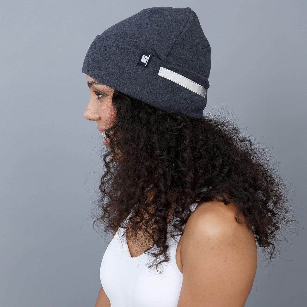 The Hat Depot Fleece Winter Functional Beanie Hat Cold Weather-Reflective Safety for Everyone Performance Stretch