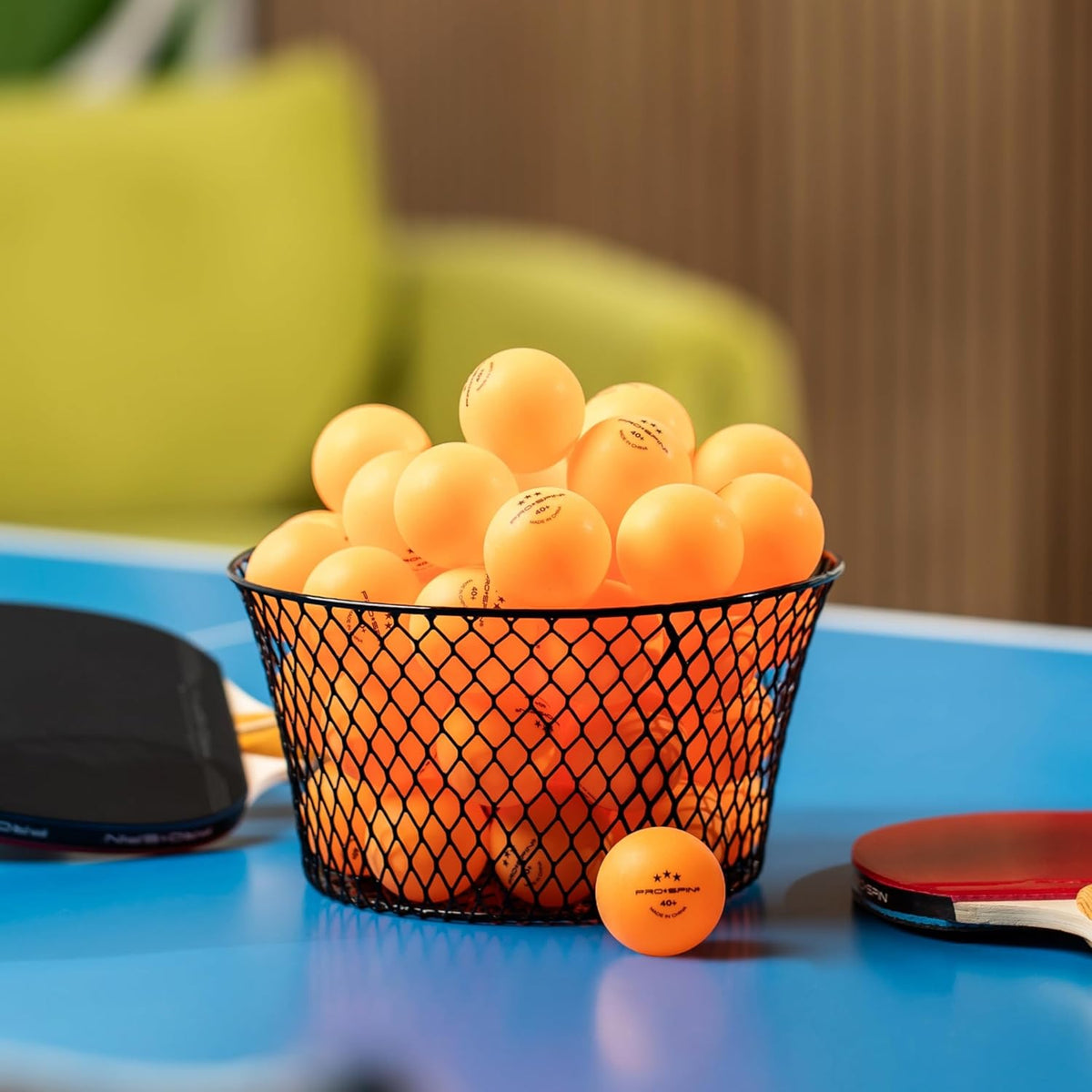 PRO-SPIN Ping Pong Balls - 3-Star Premium Orange Table Tennis Balls | High-Performance 40+ ABS Material