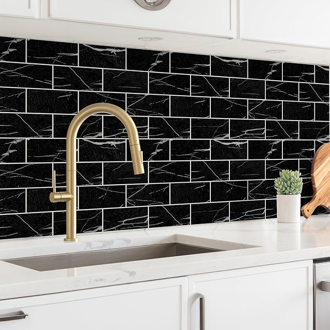 StyloVue 100 Pieces Peel and Stick Backsplash