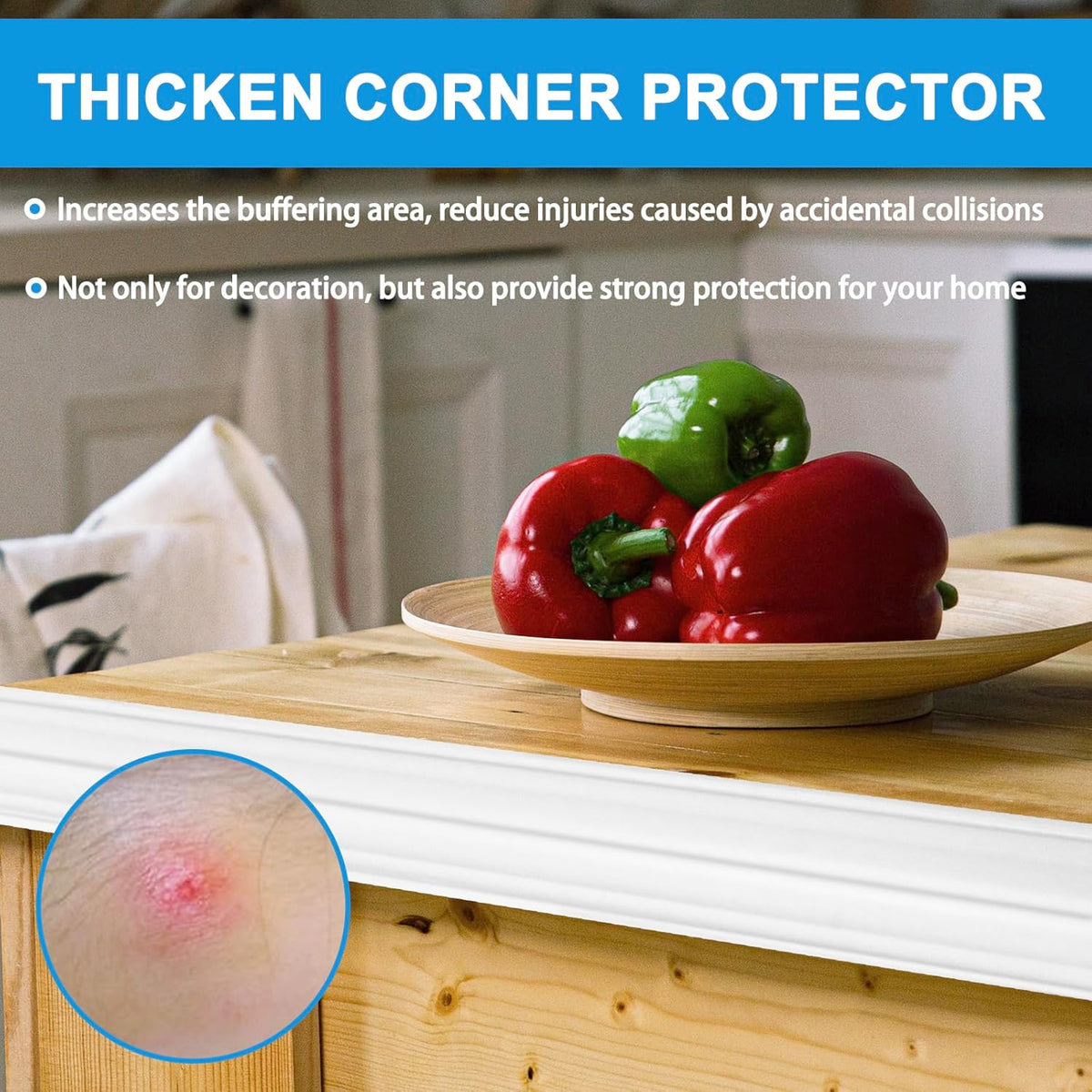Wall Corner Protector Peel and Stick Corner Trim Molding Flexible Inside & Outside Wall Edge Guard Self Adhesive Moulding Trim for Edge Use, White, 2.3” W x 20’ L