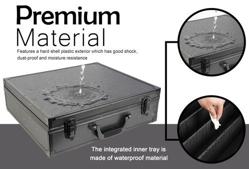 D DACCKIT Trading Card Storage Box with Dividers，Baseball Card Storage Box Holds 6000+ Trading Cards