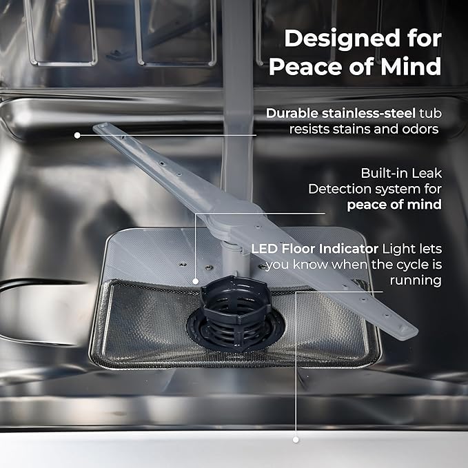 Kenmore 22-14672 24" Built-In Dishwasher - UltraWash Plus, TurboDry, EasyFlex Third Rack & SmartWash Cycle - 15 Place Settings - 45 DBA - ENERGY STAR Certified - 24" - White