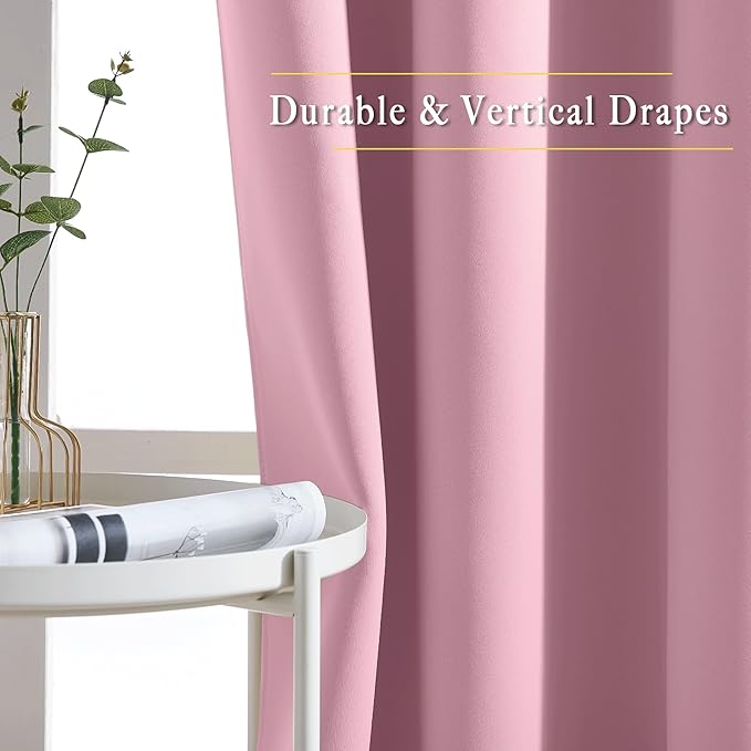 NICETOWN Room Darkening 84 inch Curtain