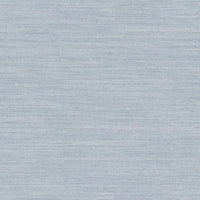 Tempaper Textured Powder Blue Horizontal Faux Grasscloth Removable Peel and