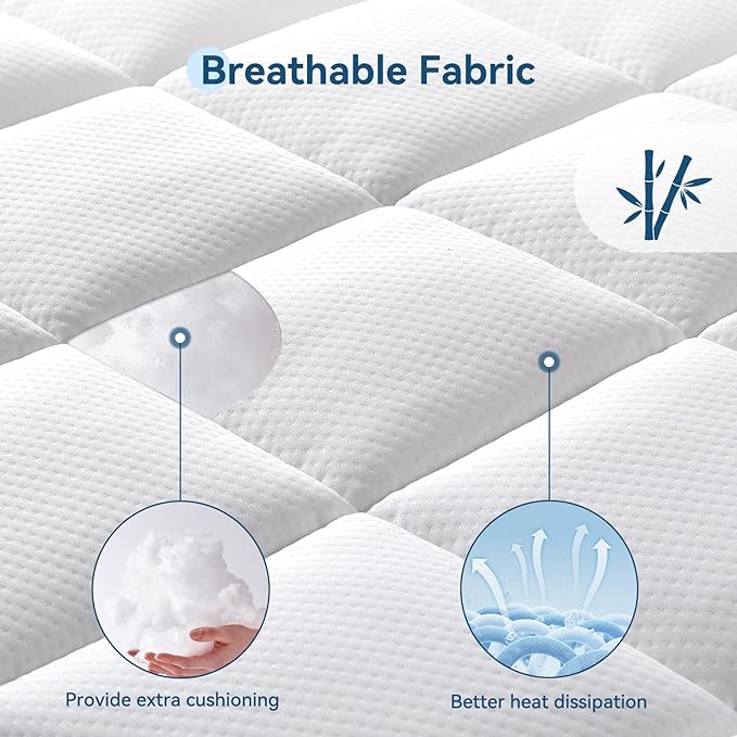 ONENICE 8 Inch Twin XL Size Mattress in a Box, Cooling Gel Memory Foam Plus Removable Pillowtop Mattress, Ergonomically Designed, CertiPUR-US Certified, Fiberglass-Free, Pressure Relief