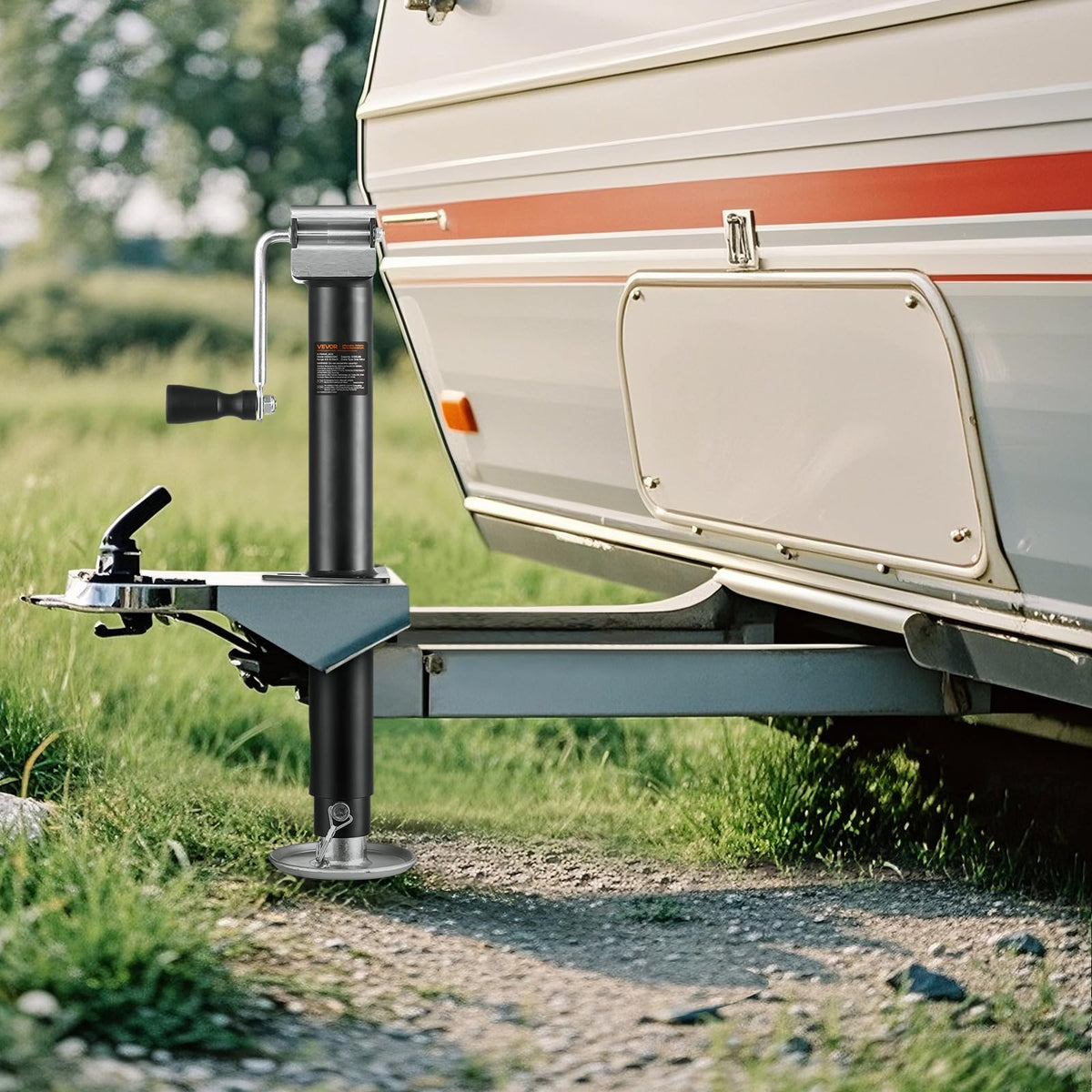 VEVOR 5000 lbs A-Frame Trailer Jack, 15" Vertical Travel, Adjustable Drop Leg, for Horse, Utility, Yacht Trailers